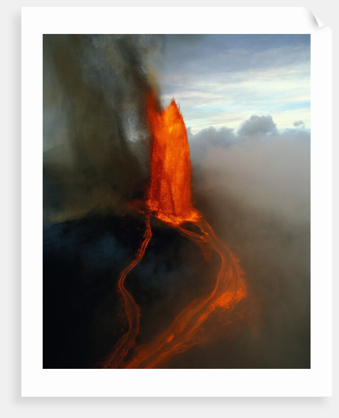 Kilauea Erupting by Anonymous