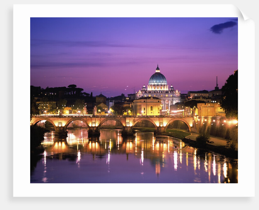 Sant'Angelo Bridge over Tiber River by Anonymous