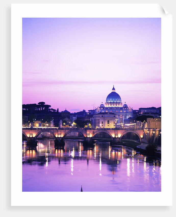 Sant'Angelo Bridge over Tiber River by Anonymous