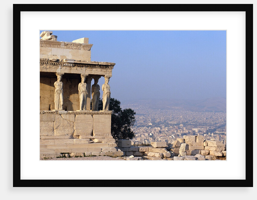 Carytids of Acropolis Overlooking Athens by Anonymous