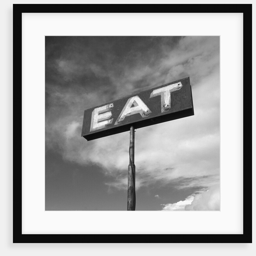 Vintage "Eat" Restaurant Sign by Corbis