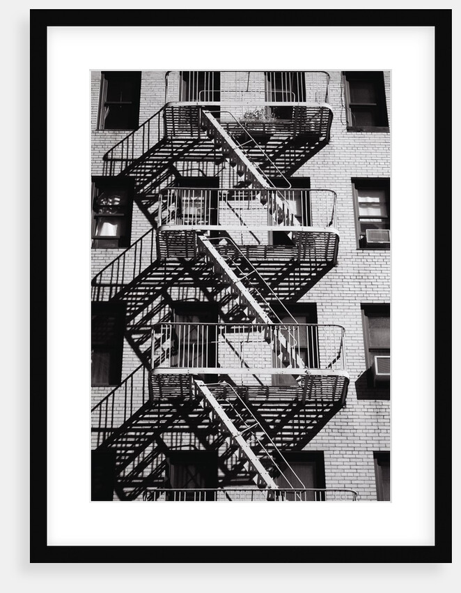 Fire Escape on Apartment Building by Anonymous