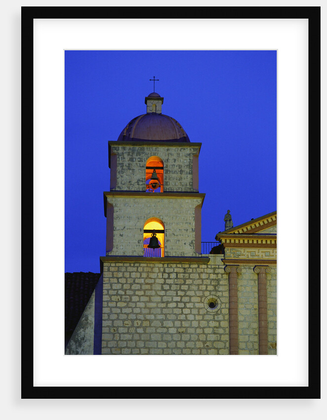 Bell Tower of the Santa Barbara Mission Church by Anonymous