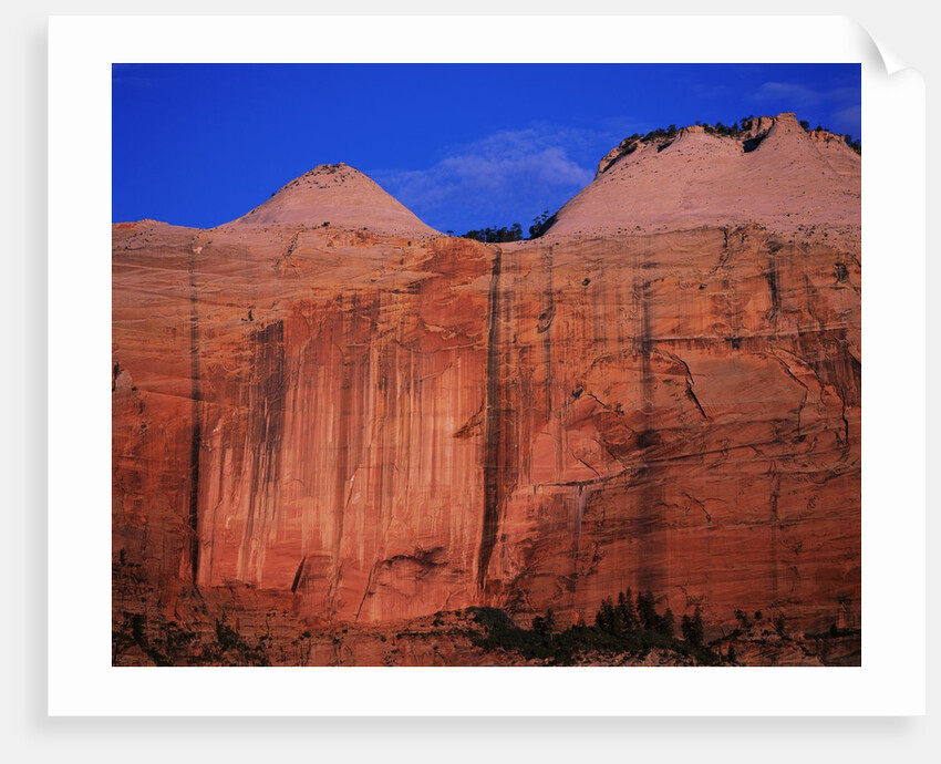 Streaked Wall and Beehives at Sunrise by Anonymous