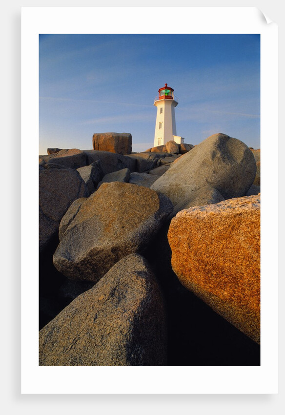 Rocks near Peggy's Cove Light by Anonymous