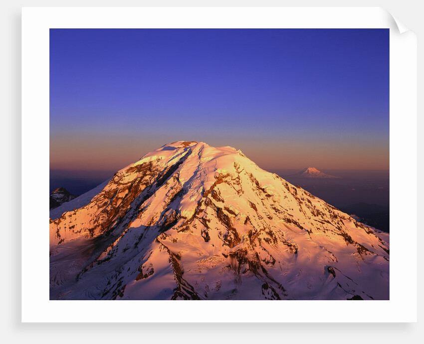 Snow Covered Top of Mount Rainier by Anonymous