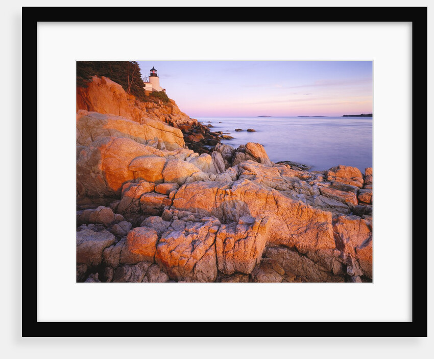 Bass Harbor Head Lighthouse at Sunset by Anonymous