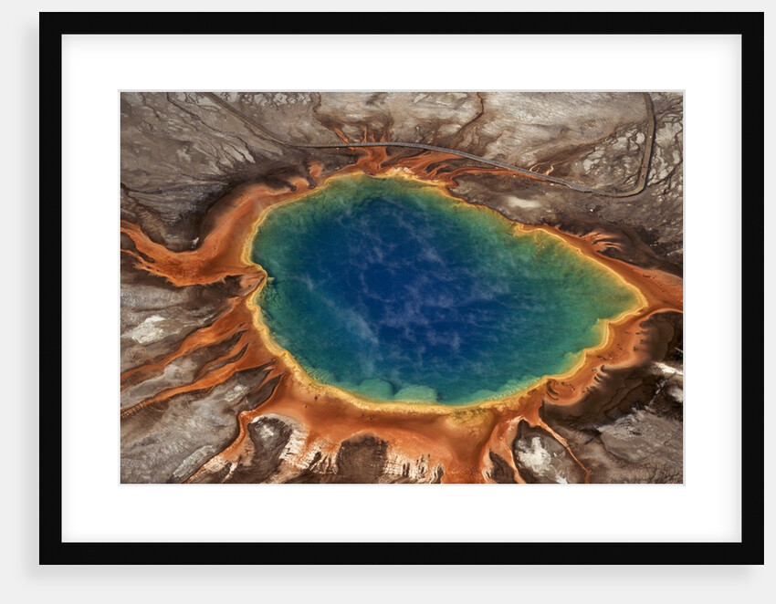Steaming Blue Hot Spring by Anonymous