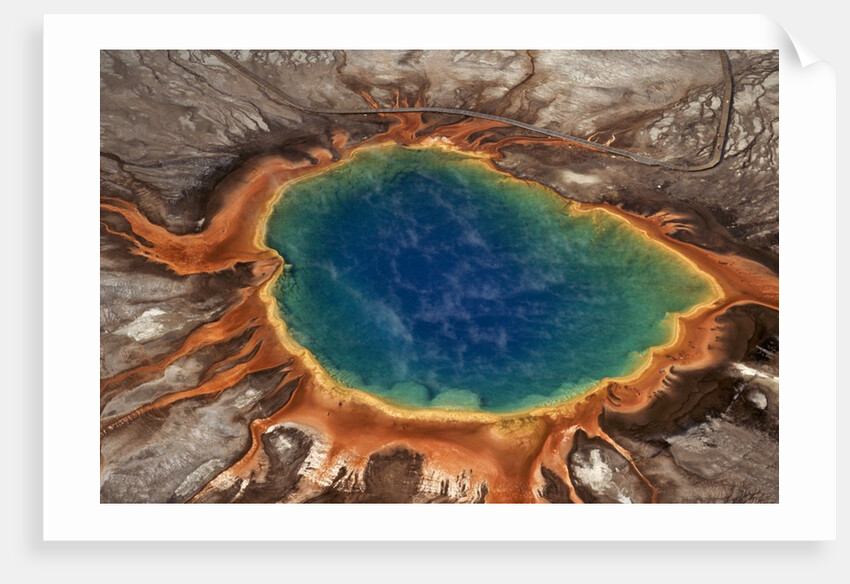 Steaming Blue Hot Spring by Anonymous