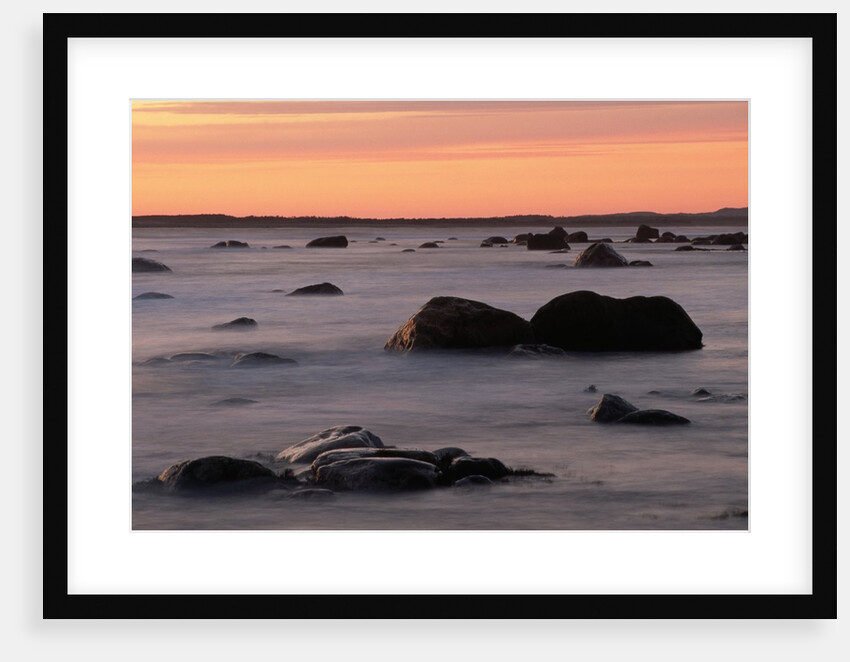 Erratics at Sunset by Anonymous