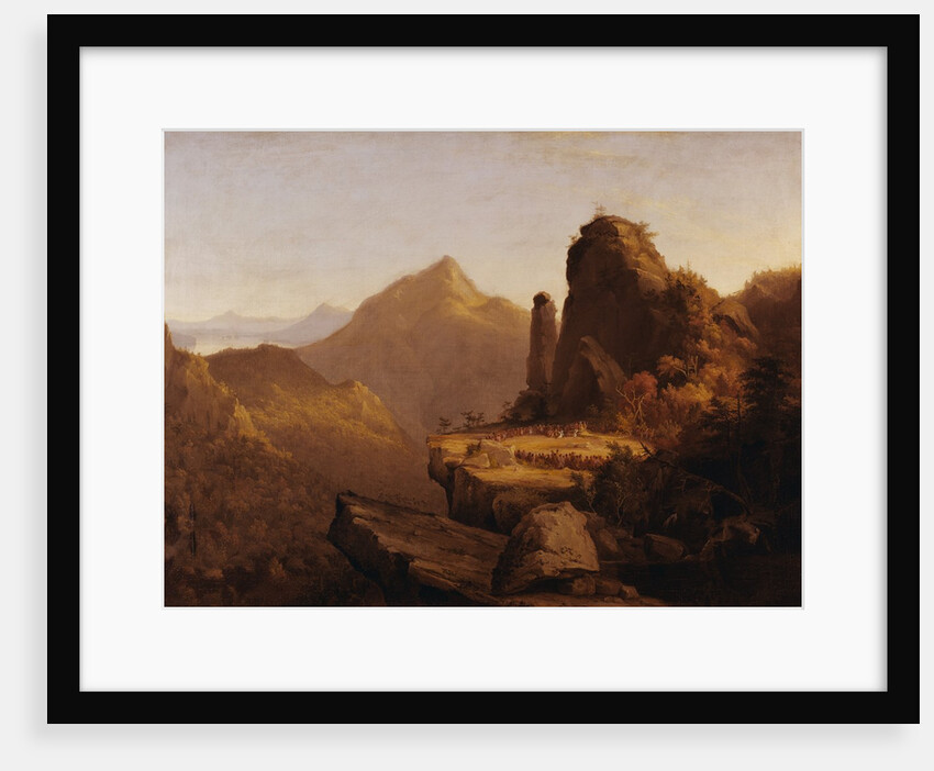 Scene from "The Last of the Mohicans" (Cora Kneeling at the Feet of Tamenund) by Thomas Cole