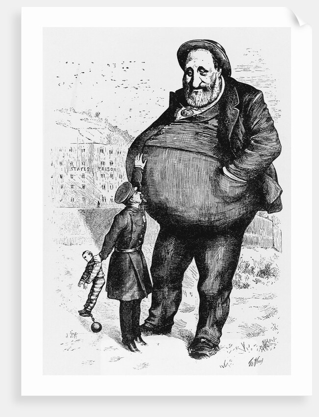 Can The Law Reach Him? The Dwarf and the Thief by Thomas Nast