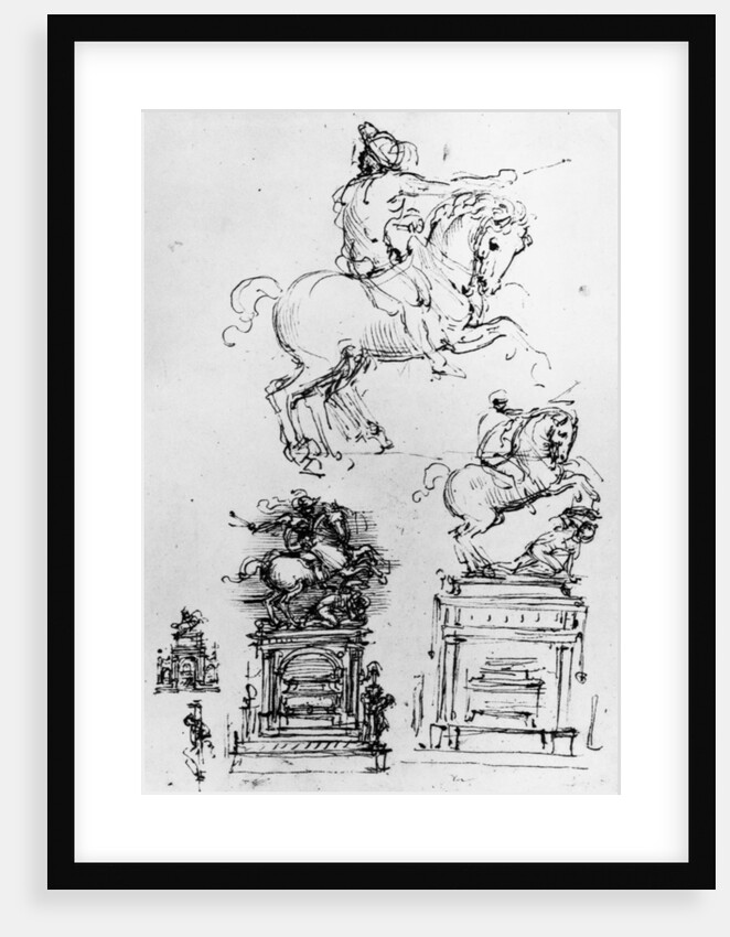 Study for the Trivulzio Monument by Leonardo da Vinci