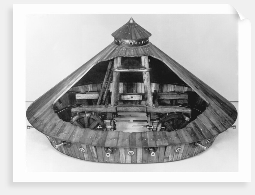 An Armored Car Based on a Drawing by Leonardo da Vinci