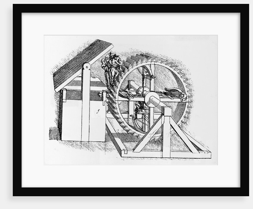 Drawing based on Crossbow Machine by Leonardo da Vinci