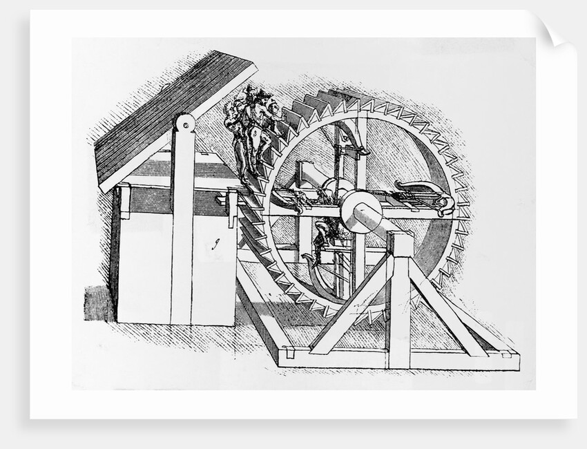 Drawing based on Crossbow Machine by Leonardo da Vinci
