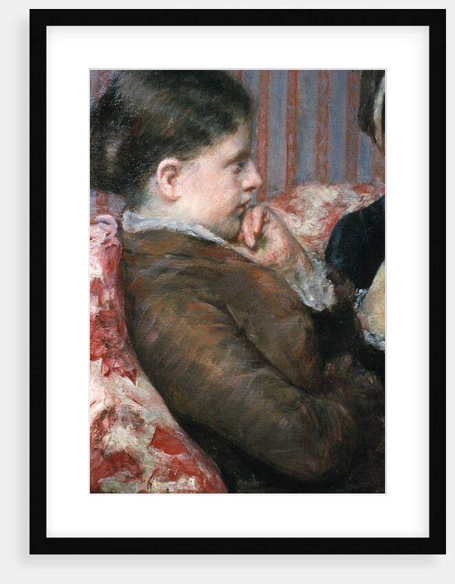 Detail Showing Profile of Woman from A Cup of Tea by Mary Cassatt