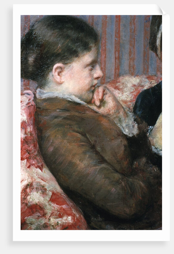 Detail Showing Profile of Woman from A Cup of Tea by Mary Cassatt