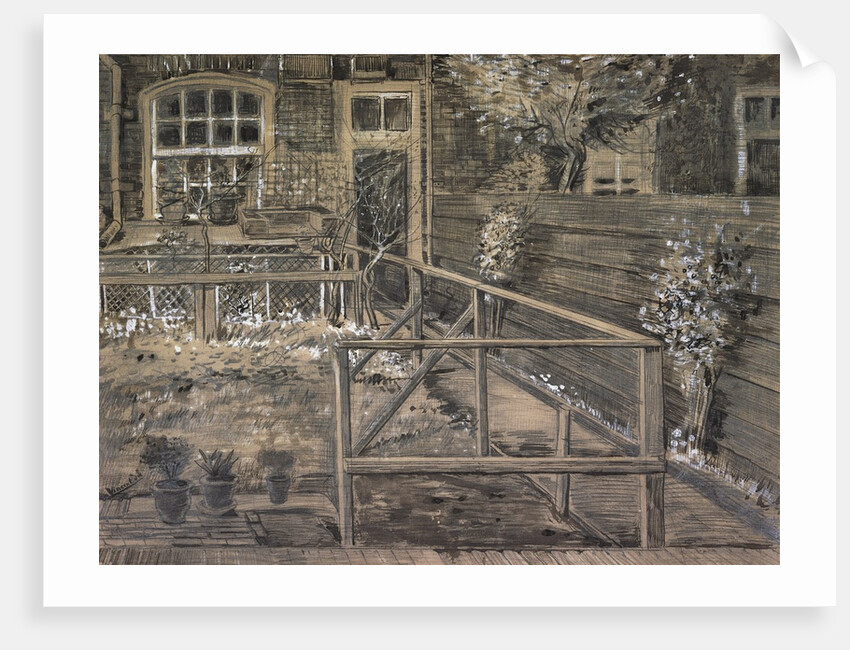 Behind the House of Sein by Vincent Van Gogh