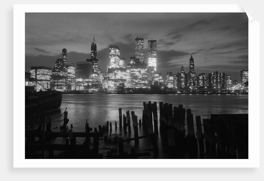 View of Manhattan Skyline from Brooklyn by Anonymous