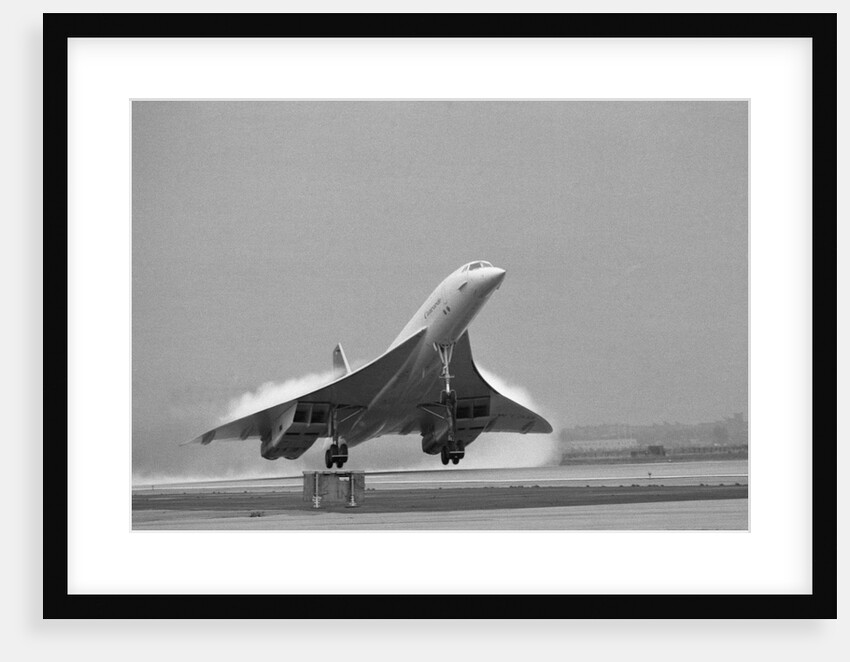 Concorde On First Takeoff From New York by Anonymous