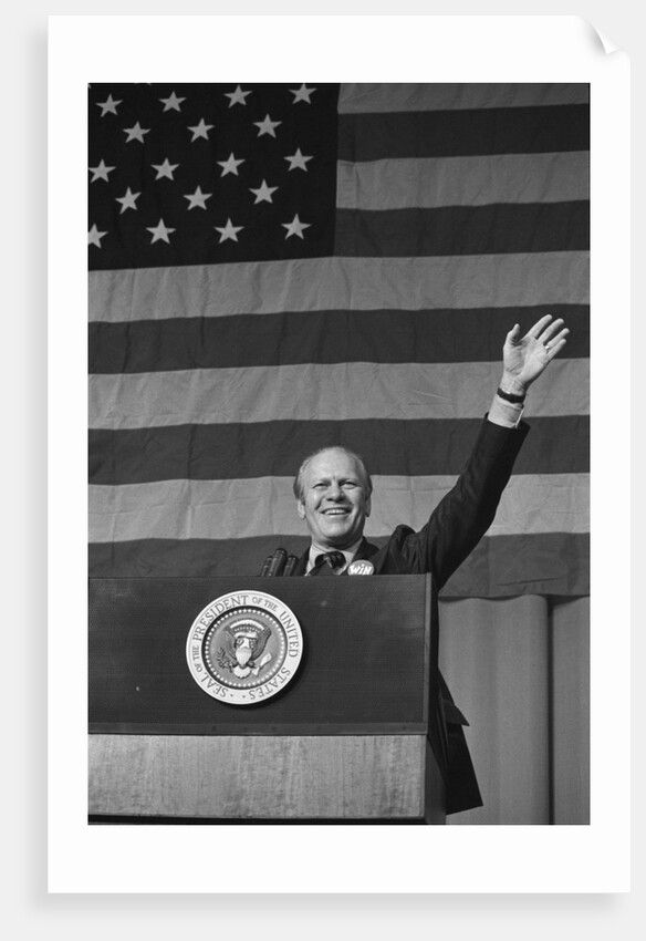 Gerald Ford At Podium by Anonymous