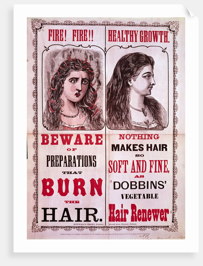Poster For Dobbins' Hair Renewer by Anonymous