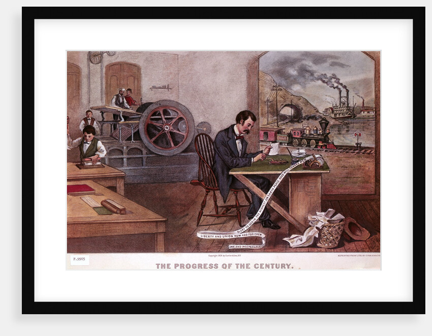 The Progress of the Century by Currier & Ives