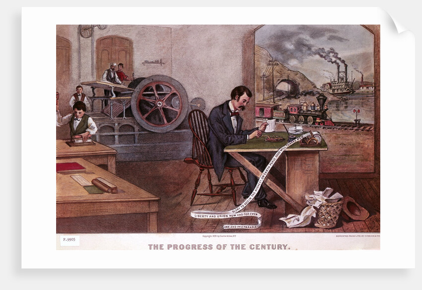 The Progress of the Century by Currier & Ives