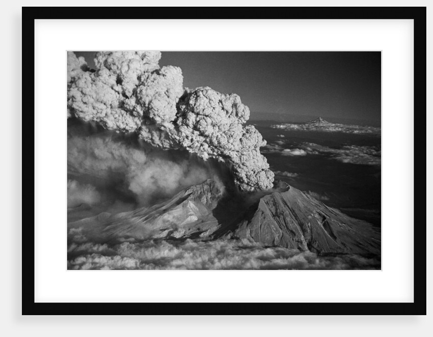 Mt. St. Helens Erupting by Anonymous