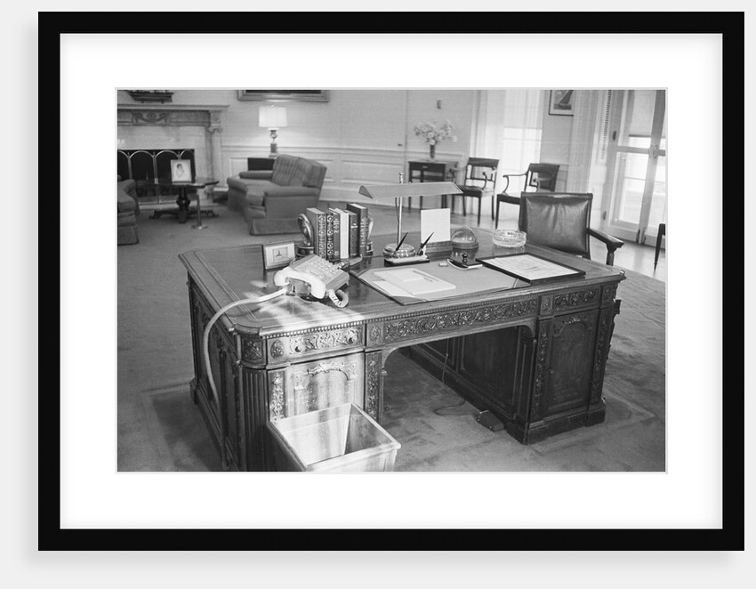 President Kennedy's Desk in the White House by Anonymous