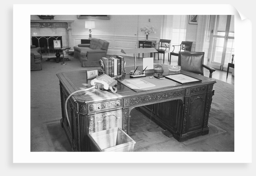 President Kennedy's Desk in the White House by Anonymous