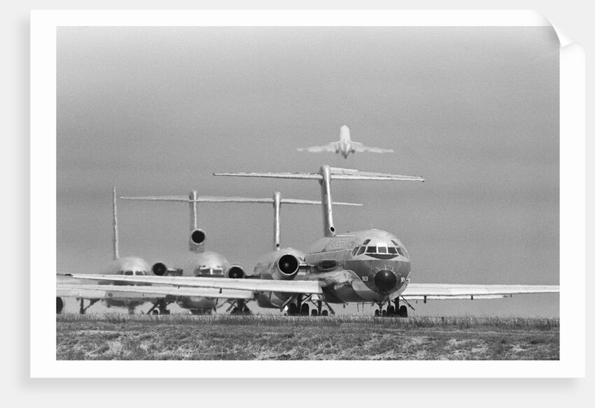 Jets Lined Up for Takeoff at Hartsfield International Airport by Anonymous