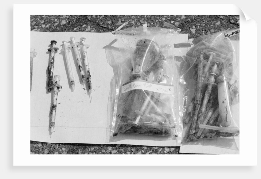 Syringes Washed Ashore on Staten Island by Anonymous