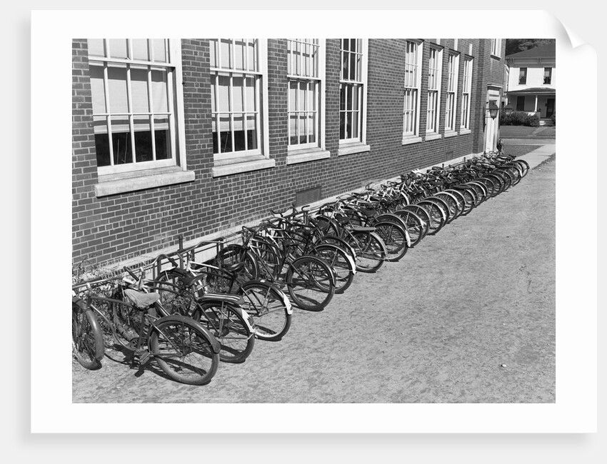 Bikes On Bike Rack by Anonymous