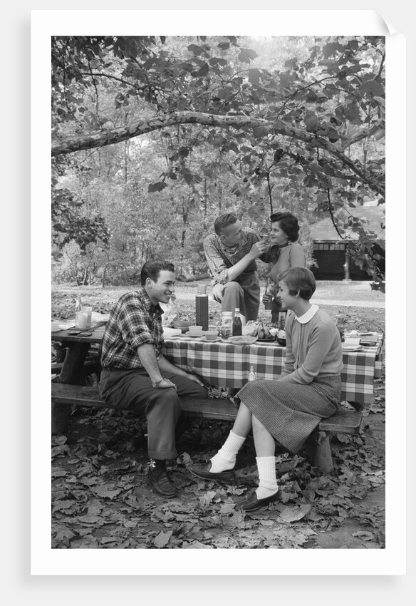Couples On a Picnic by Anonymous