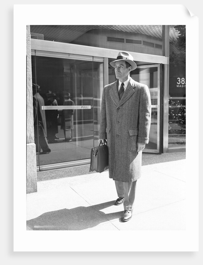 Salesman Leaving Madison Avenue Office by Anonymous