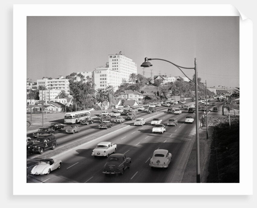 Traffic On The Hollywood Freeway by Anonymous