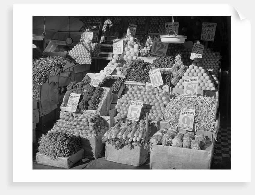 Produce Stand On Broadway by Anonymous