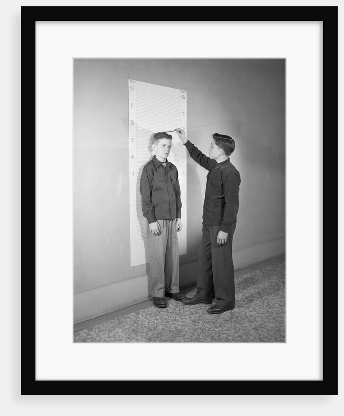 Boys Measuring Each Other by Anonymous