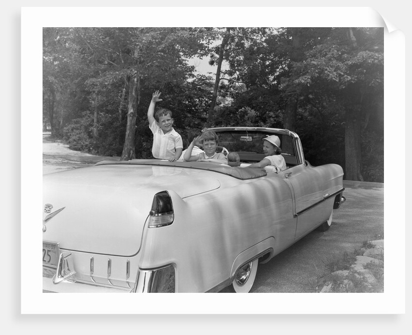 Family In Car by Anonymous