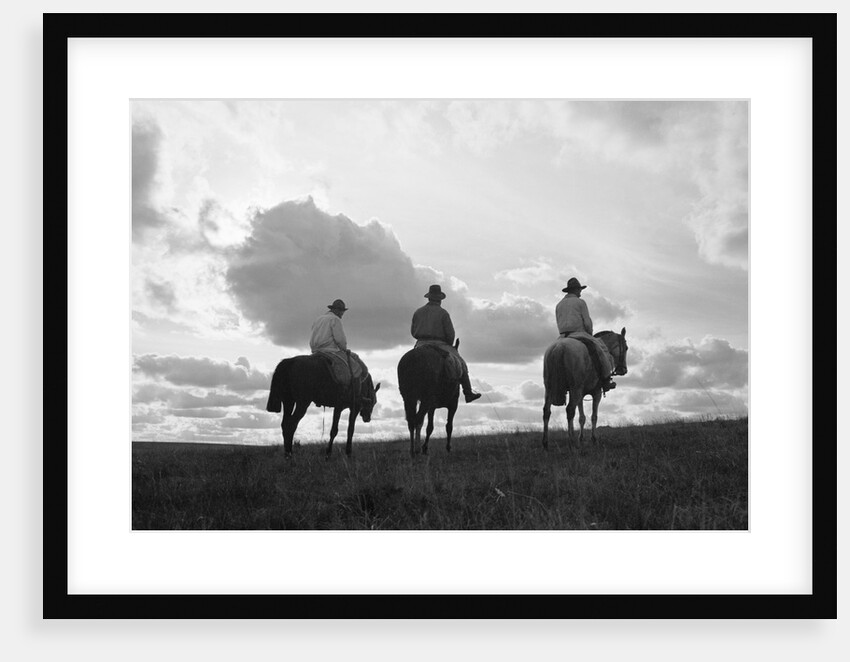 Three Men Riding the Range by Anonymous