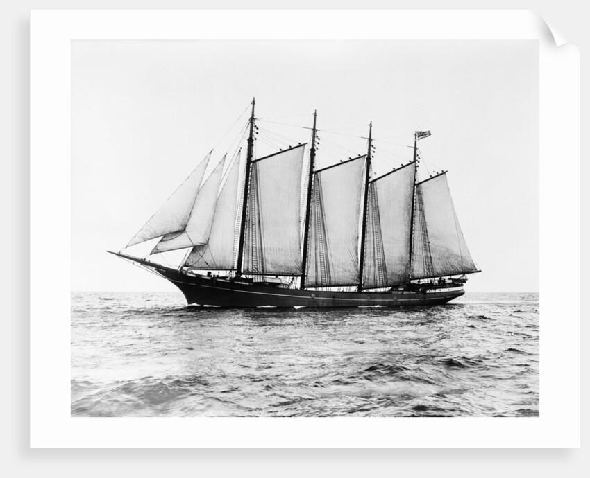 Short-Masted Schooner by Anonymous