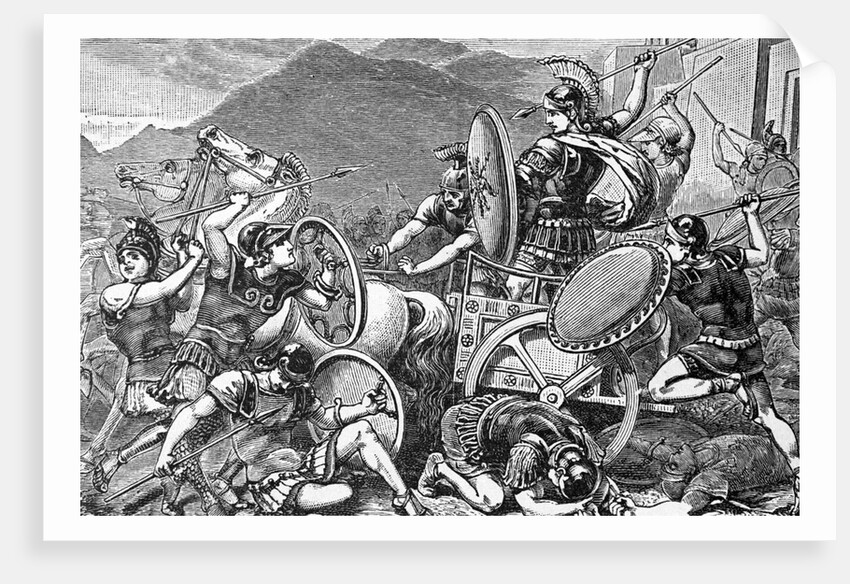 Greek Army Fighting; Aristomenes; Illus by Anonymous