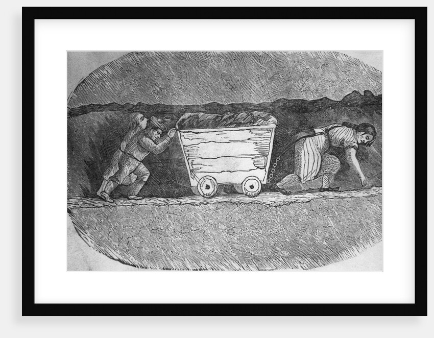 Illustration of Children Working in an English Coal Mine by Anonymous
