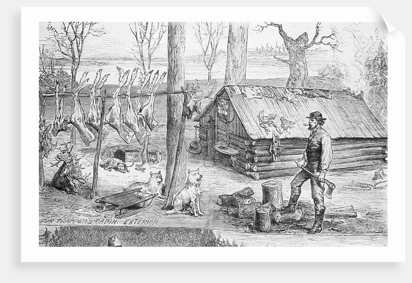 Fur Trapper's Log Cabin In Canada by Anonymous