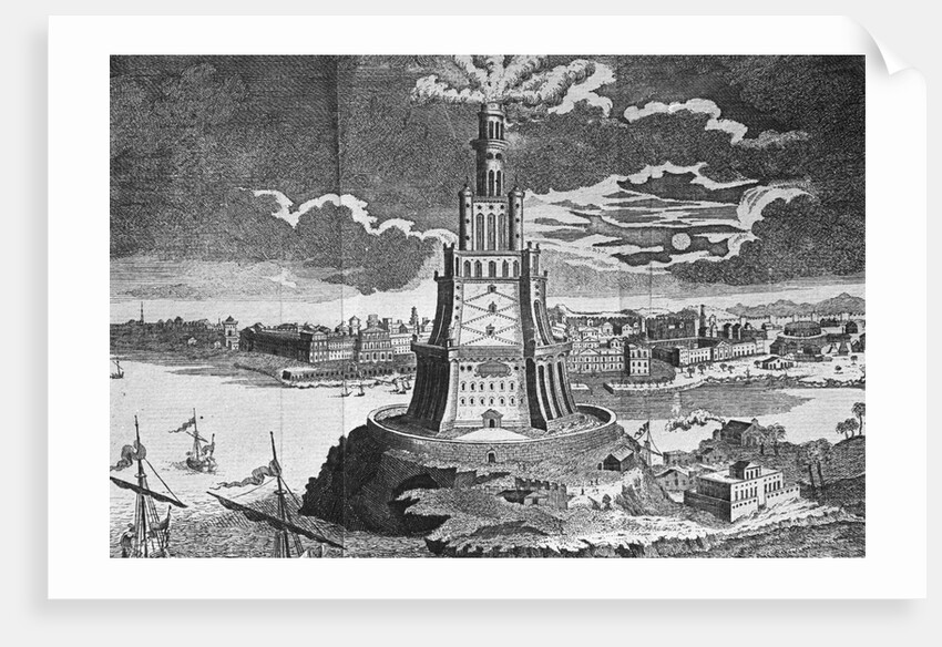 The Lighthouse of Alexandria on Pharos Island by Anonymous