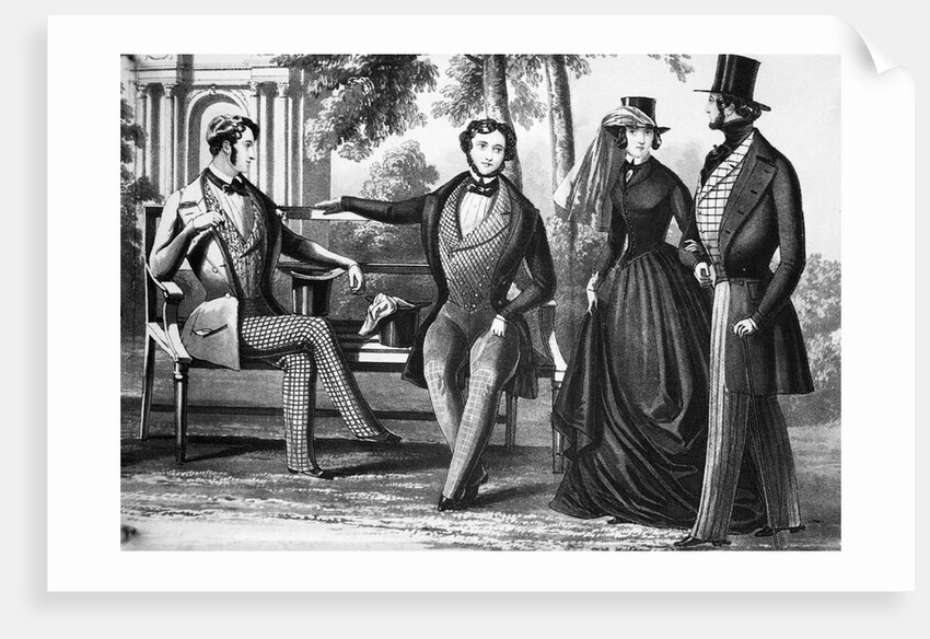 Typical Men/Women Fashions Of 1847 by Anonymous
