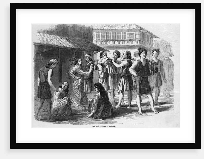 The Meat Market At Manila by Anonymous