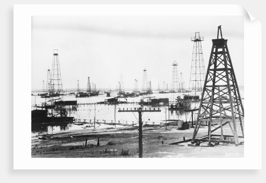 Oil Rigs In Gulf Of Mexico by Anonymous